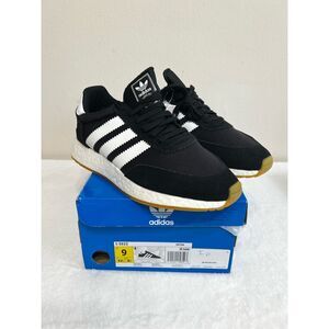 Adidas I5923 Gum Black and White Sneakers 9 Men NEW